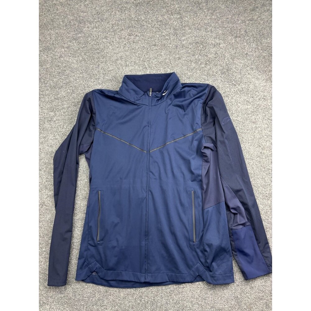Kjus Jacket‎ Mens Large Blue Windward Full Zip Golf Softshell Stretch Polyester